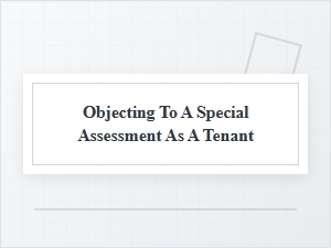 How to Object to an Hoa Assessment