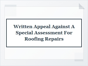 How to Appeal Your Hoa Roof Repair Assessment