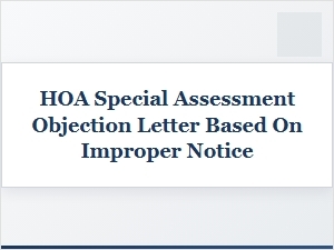 How to Object to a Hoa Special Assessment