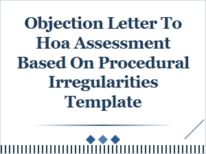 Disputing an Hoa Assessment Procedurally